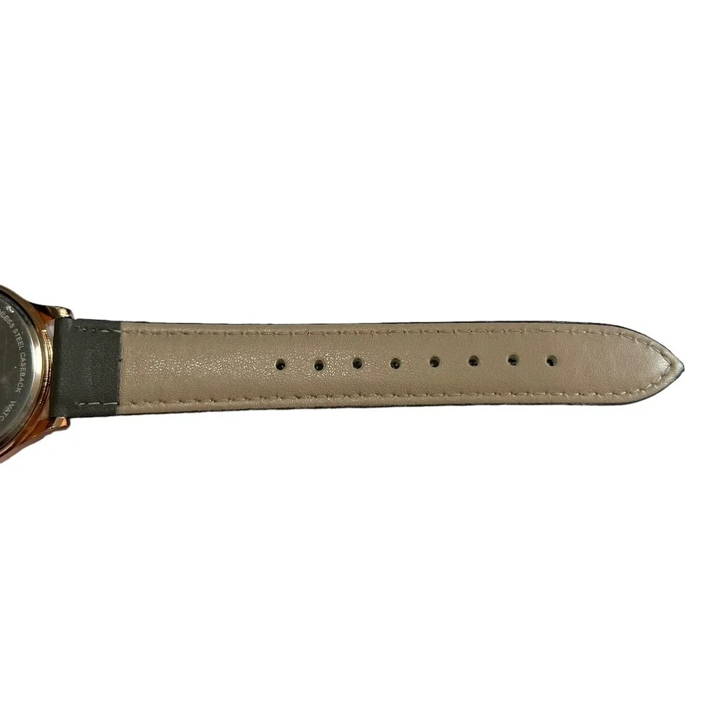 Monroé Women's‎ Watches SOLÉROSE - CHARCOAL LEATHER -Water Resistant - 9 in